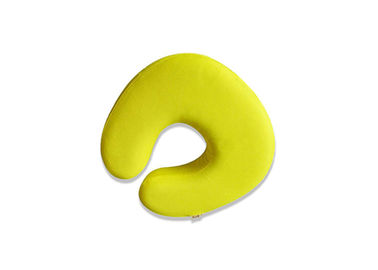 Поддержка шеи подушки пены памяти выдвиженческого размера перемещения малая, желтая