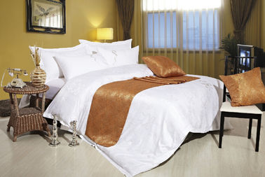 Постельное белье роскошной гостиницы флага кровати Tencel шикарное для 4/5 гостиниц звезд