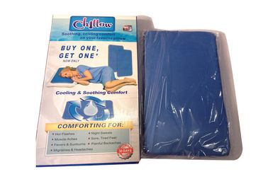Подушка геля мягкого cillow сини Nylon+Sponge холодная на горячее лето