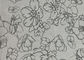 Green / White Flower / Butterfly Jacquard Upholstery Fabric Materials
